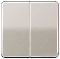 Лицевая панель Jung CD500 для 2-кл. выключателя платина картинка